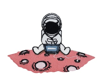 Iron-on patch If there were Wi-Fi on the moon | Astronaut patches, alien iron-on patches, UFO patches, NASA patches Finally Home