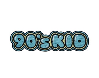 Iron-on patch 90s Kid Retro Vintage | Old School Nineties Patches, 90s Iron-on Patches, Patches, Patches for Denim Jackets, Iron-on Patch
