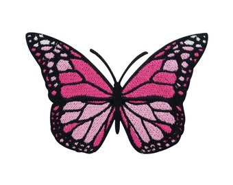 Iron-on patch High quality pink butterfly | Butterfly patches, iron-on patches, pink butterfly patches, animal patches Finally Home