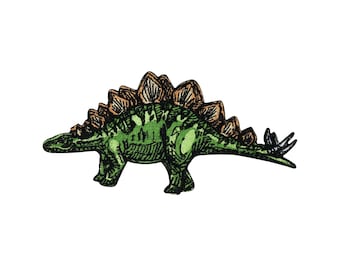 Iron-on Stegosaurus Dino Patch | Dinosaur Patches, Animals, Iron-on Patches, Patches, Appliques, Children's Iron-on Patches, Boys, Finally Home