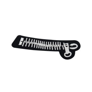 Iron-on patch curved zipper | zipper eyelets sewing accessories zip patches, iron-on patches, patches, iron-on patches
