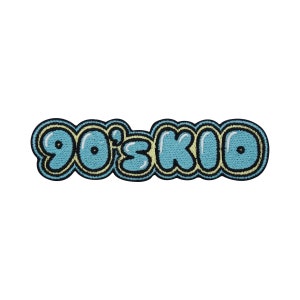 Iron-on patch 90s Kid Retro Vintage | Old School Nineties Patches, 90s Iron-on Patches, Patches, Patches for Denim Jackets, Iron-on Patch