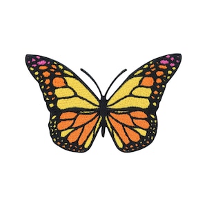 Iron-on Patch, High-Quality Orange Butterfly, Butterfly Patches, Animals, Iron-on Transfer, Butterfly Applique, Denim Jackets, Finally Home