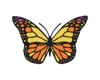 Iron-on Patch, High-Quality Orange Butterfly, Butterfly Patches, Animals, Iron-on Transfer, Butterfly Applique, Denim Jackets, Finally Home