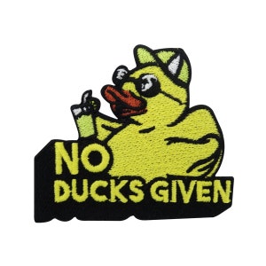 Iron-on Patch No Ducks Given Duck | Alcohol Patches Squeaky Duck Iron-on Cocktail Patches Drinking Patches Finally Home