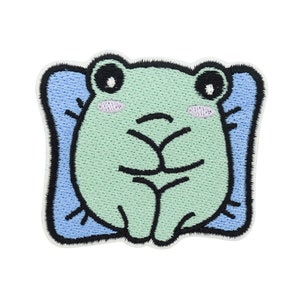 Iron-on Patch - Worried Frog | Sad Patch, Frog Meme Iron-on Patch, Cute Patches