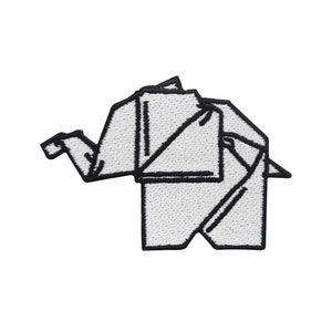 Origami Elefant Patch zum Aufbügeln | Süße Tier Patches, Baby Bügelbild, Kinder Tiere Aufbügler, Jeansjacke Aufnäher Bügelpatch Finally Home