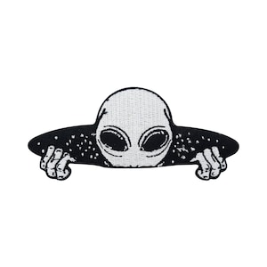 Iron-on patch Aliens are coming | UFO patches, space stars iron-on patches, Nasa moon patches, aliens Finally Home