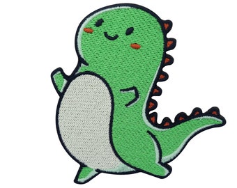 Iron-on patch for children T-Rex Dino | Dinosaur patches, boys iron-on patches, Tyrannosaurus patches for sewing on, patch Finally Home