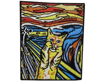 Iron-on patch The Scream Cats | Cat patches, cat iron-on patch, funny water patch, paw patch, animals iron-on patch Finally Home