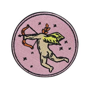 Iron-on patch angel without head | Cupid patches, bow & arrow iron-on image, angel iron-on patch, retro patch for sewing Finally Home