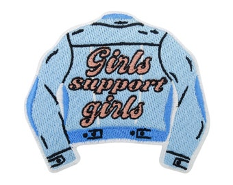 Patch zum Aufbügeln Girls support Girls Jeansjacke | Girl Power Patches, Feminism Bügelbild, Feminismus Flicken, Jeans Aufnäher Finally Home