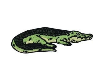 Iron-on crocodile patch | Crocodile Patches Jungle Animal Iron-On Patches Animals Patches Children & Adults Finally Home