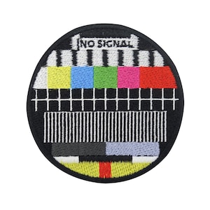 Iron-on patch No Signal Retro TV | Old School Patches, Vintage Iron-on Patches Classic Patch Cool Iron-on Patch Finally Home