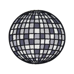 Écusson thermocollant – Boule disco rétro | Écusson thermocollant vintage années 80