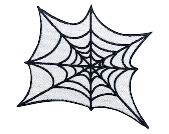 Patch zum Aufbügeln - Spinnennetz | Spinnen Patches, Halloween Aufbügler, Spinnenweben Flicken, Gothic Aufnäher, DIY Bügelpatch Finally Home