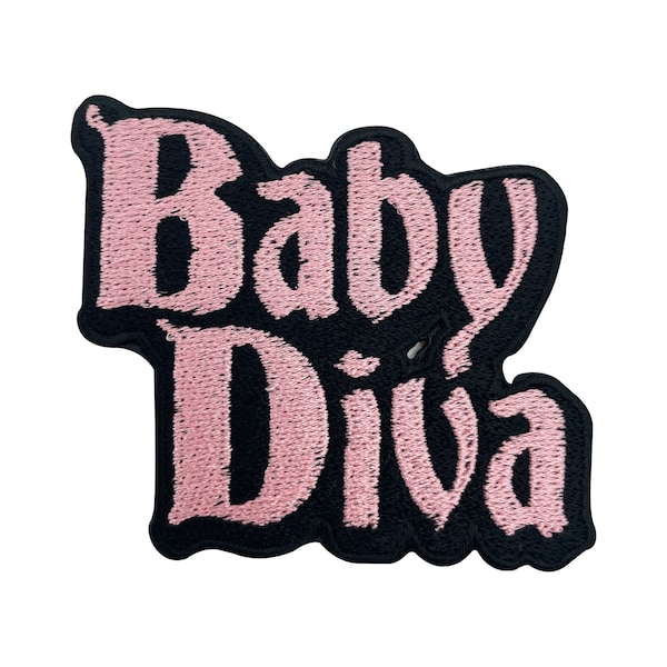 Iron-on Patch - Baby Diva | Retro pink girly patches, funny girl iron-on patch, pink patch, girl sayings patch Finally Home