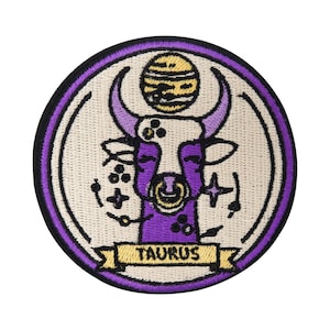 Patch zum Aufbügeln - Sternzeichen Stier - Taurus