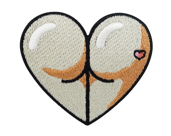 Iron-on Patch Sexy Butt Heart | LGBTQ Patches, Women's Iron-on Patch, Heart Patches for Sewing, Heart Butt Patches, Iron-on Patches Finally Home