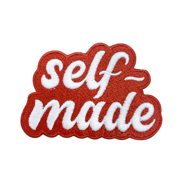 Iron-on patch - Selfmade saying | Handmade patches, DIY sayings iron-on patches, small orange patches, retro label patches Finally Home