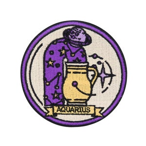 Patch thermocollant Enfin à la maison - Signe du zodiaque Verseau | Patch Astrologie