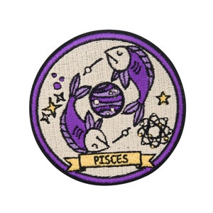 Parche termoadhesivo Finalmente Home - Signo del Zodíaco Piscis - Piscis | Parche de astrología