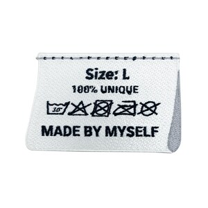 Iron-on Patch - Made by Myself Label | Handmade Patches, Cool DIY Iron-on Patches, Funny 3D Patch, White Label Patches Finally Home