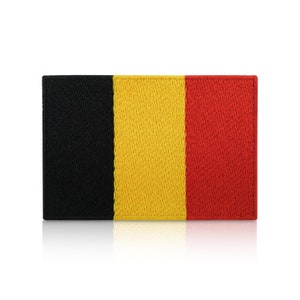 Belgien Flagge Patch zum Aufbügeln |  Belgium Flag Patches, Belgische Fahne Bügelbild BE Aufbügler Aufnäher Bügelpatches Finally Home