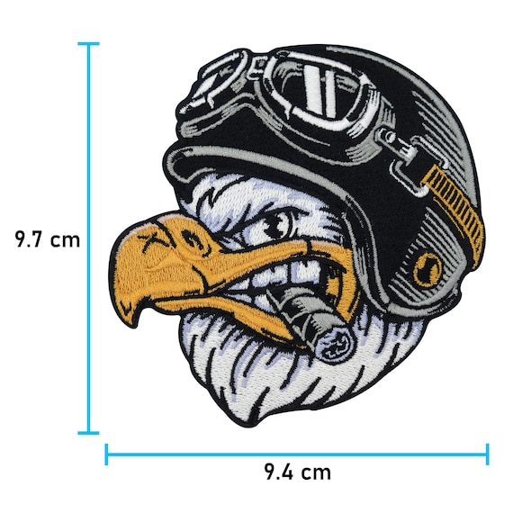 Aufnäher Motorrad – Ca. 10 X 7,5 Cm, Stick-Applikation, Zum Aufbügeln Oder Annähen