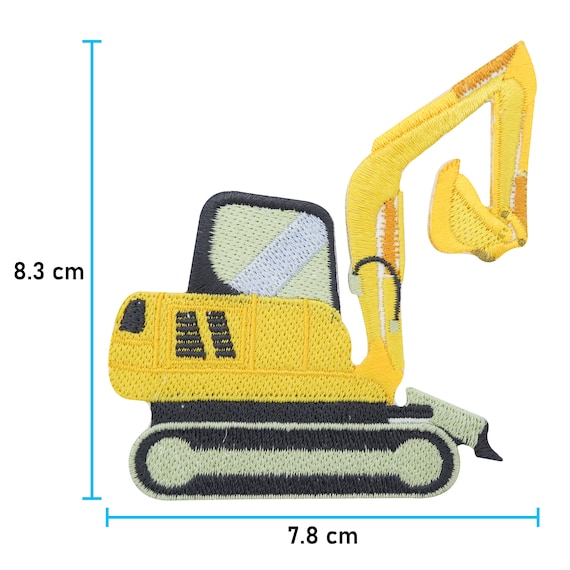 16 Toppe Termoadesive Bambini - Kit Veicoli Costruzione Per Vestiti, Magliette, Jeans - Decorazioni Personalizzate
