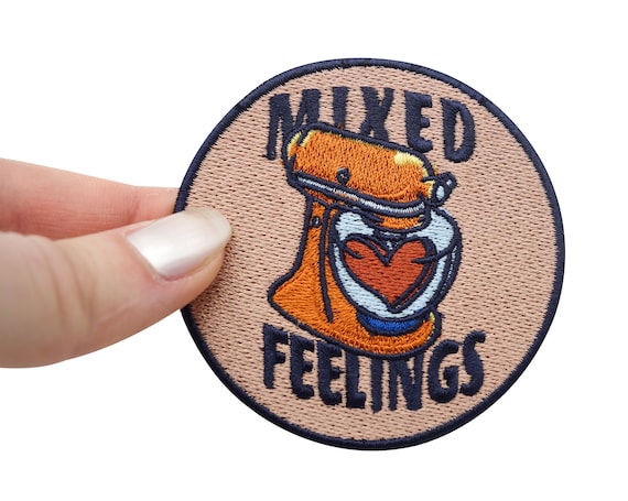 Iron-on Patch Mixed Feelings Heart Funny Heart Patches, Funny Iron-on  Patch, Funny Food Iron-on Patch, Love Patch Finally Home 
