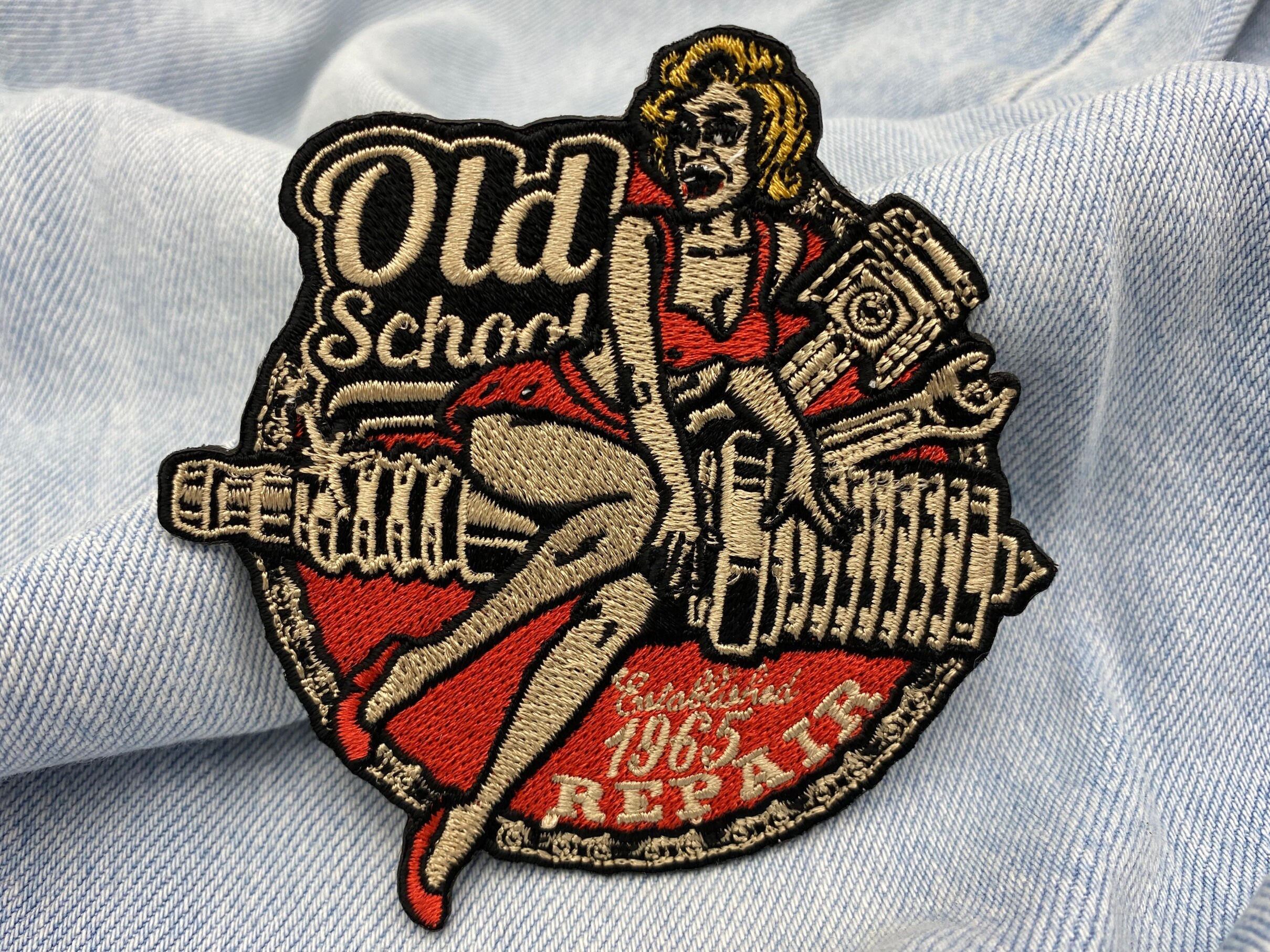 Toppa Termoadesiva A Forma Di Gufo Stile Rockabilly: 8x7 Cm, Ricamo Originale Per Personalizzare Giubbotti, Borse E Jeans, C1006