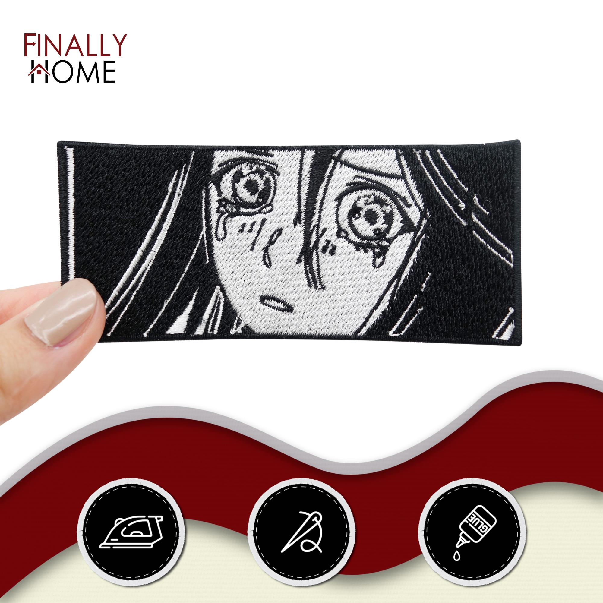 Iron-on Patch Anxious Anime Girl | Cartoon Patches, Manga Iron-on