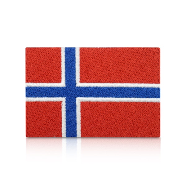 Norwegen Flagge Patch zum Aufbügeln | Norway Flag Patches Norwegische Fahne Bügelbild Aufbügler Aufnäher Nordic Applikation Finally Home