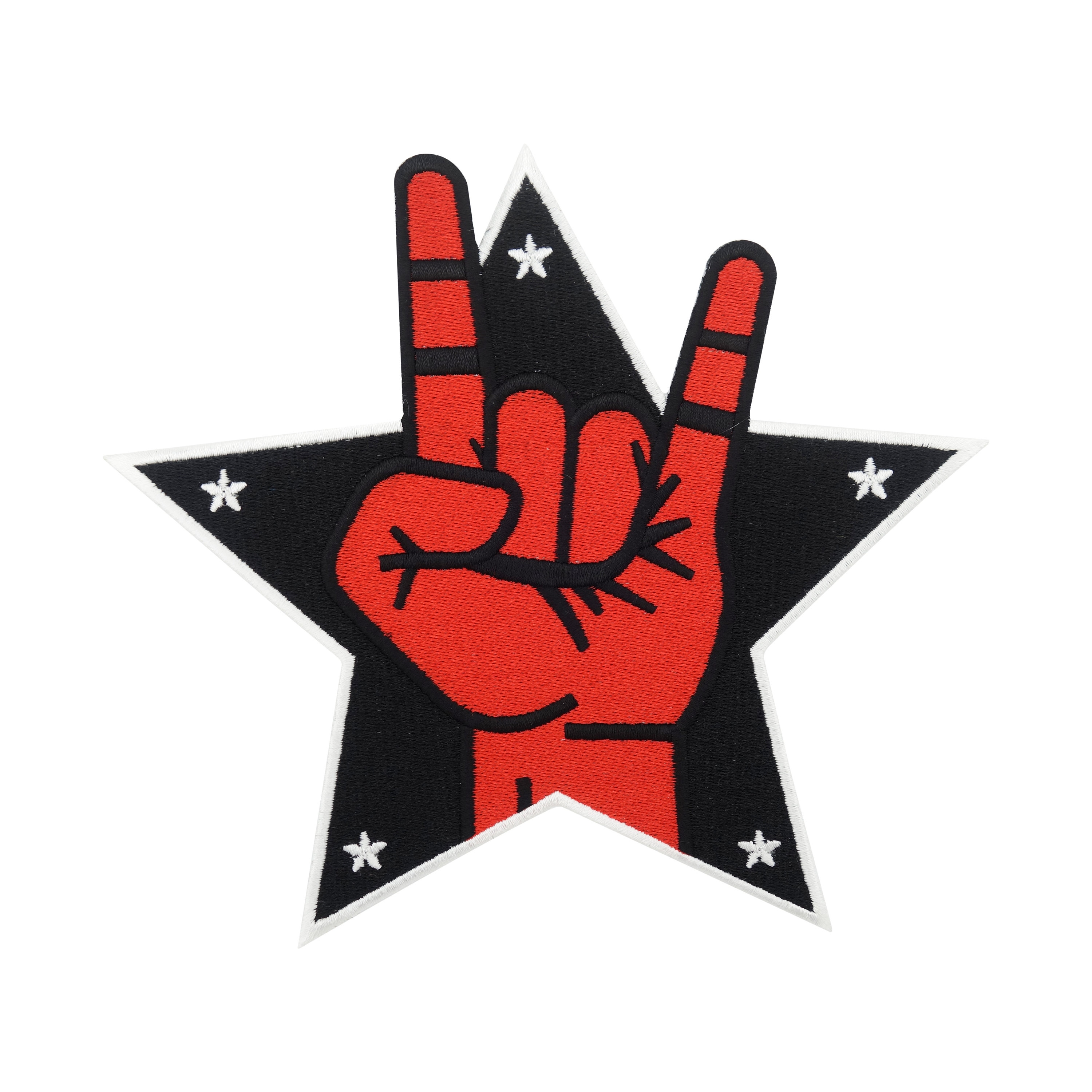 ROCKPATCH Iron-on Patch Rock Star | Music Rockstar Acdc Skull Hard