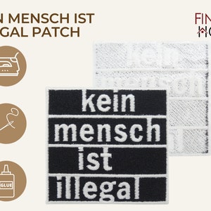 Iron-on patch No one is illegal FCK NZS patches, Blm iron-on patch, Anti AFD iron-on patch, Refugees Welcome patch Finally Home image 4