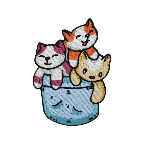 Toppa Termoadesiva A Forma Di Gatto Con Animali – Da Stirare, Cucire O Incollare Su Vestiti, Jeans, Borse – Finally Home - 4