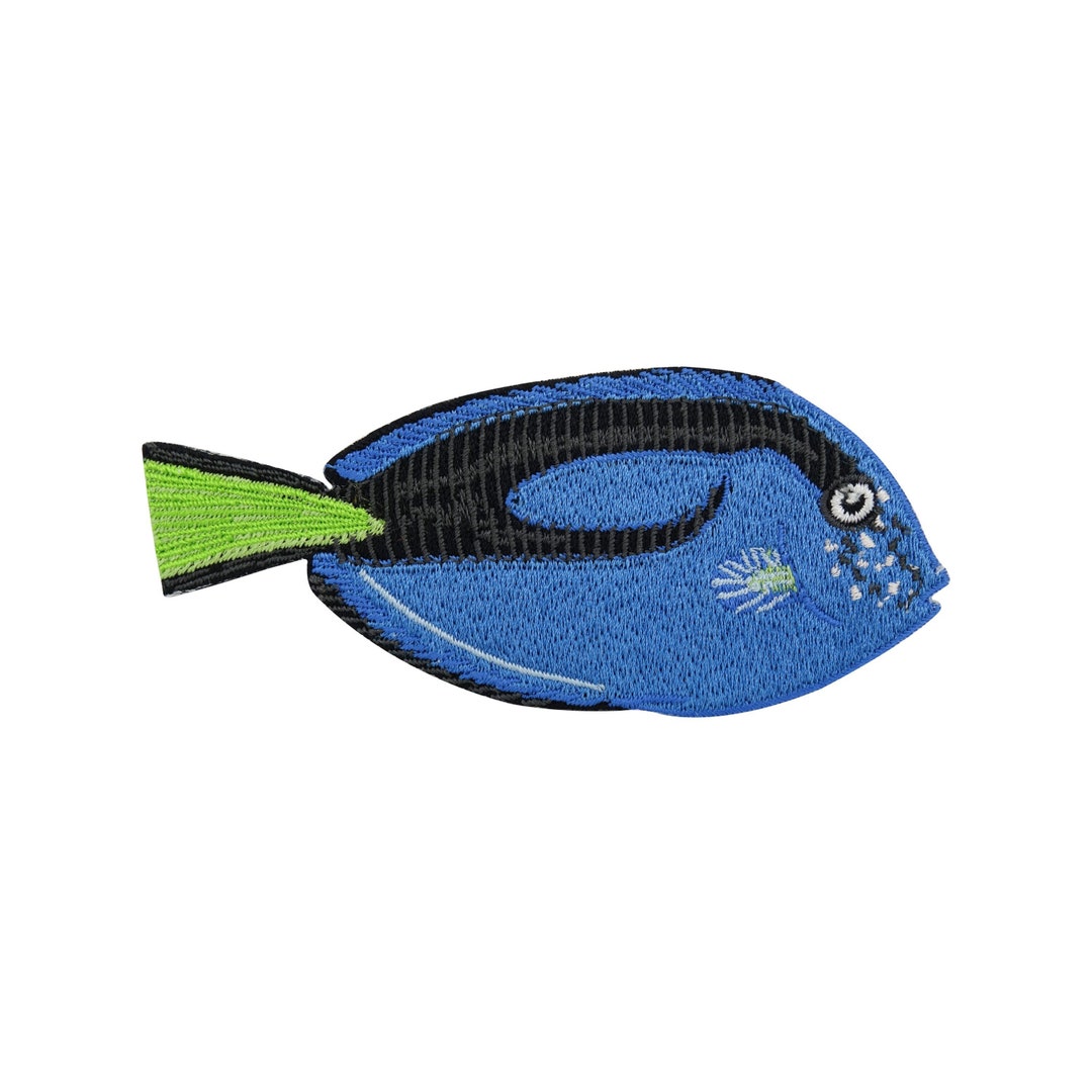 Iron-on Patch Blue Coral Fish | Animal Sea Patches, Movie Fish Nemo ...