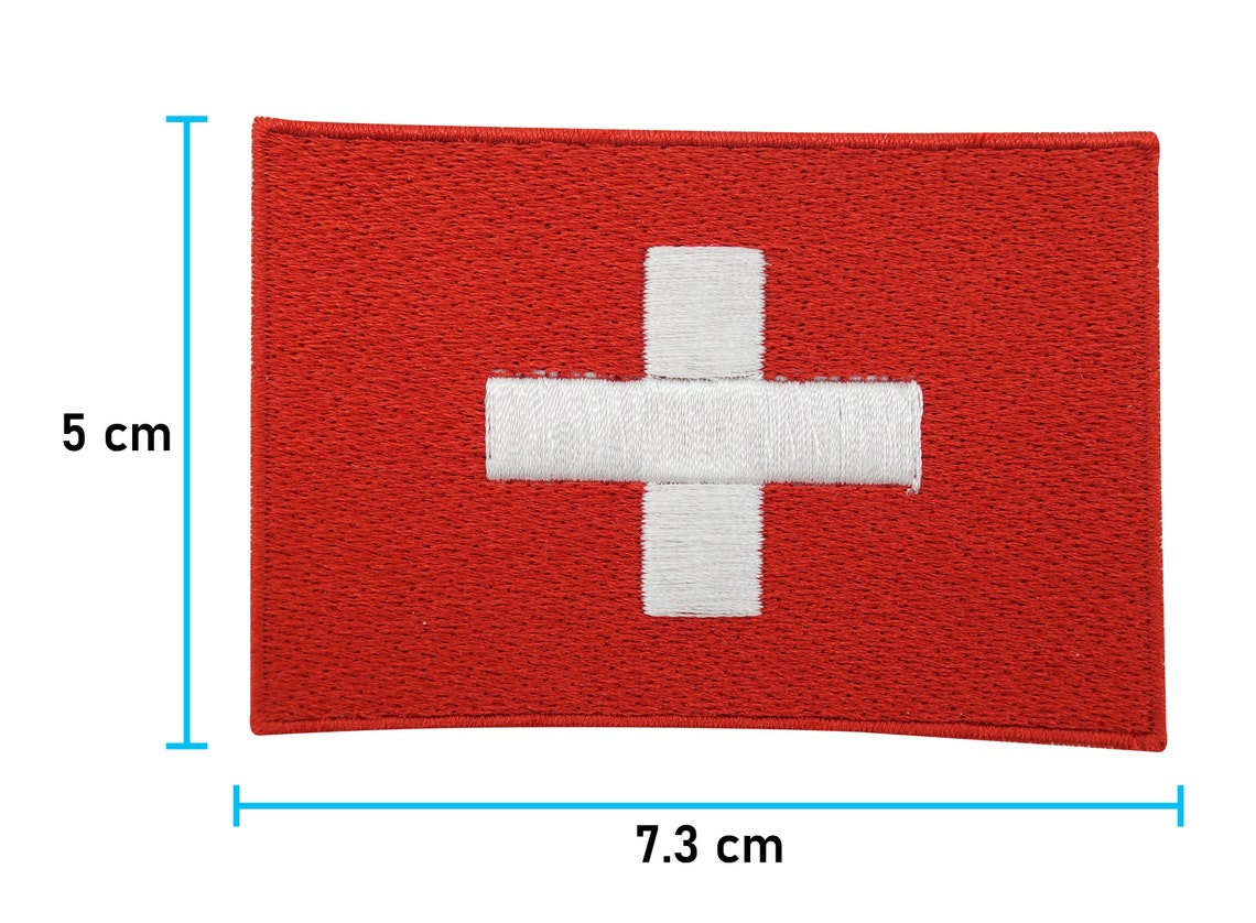 Switzerland flag patch for ironing Swiss Patches Military Etsy