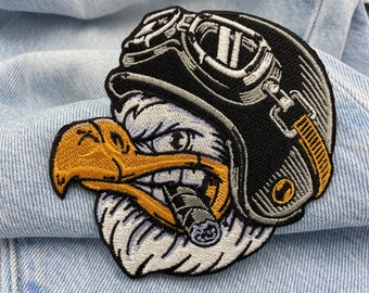 Biker Eagle Iron on Patch for Leather Vests Motorcycle Vest Patches USA Iron on Patch Vest Patches Motorcycle Patch Bike Iron on Patch Etsy Canada