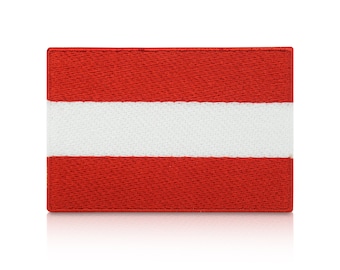 Iron-on patch of the Austrian flag | Coat of arms patches, flag iron-on transfer, tactical airsoft iron-on patch, Austrian flag patch Finally Home