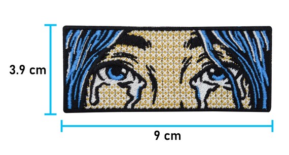 Toppa Patch Ricamo con paillettes termoadesiva/da cucire Occhio