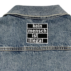 Iron-on patch No one is illegal FCK NZS patches, Blm iron-on patch, Anti AFD iron-on patch, Refugees Welcome patch Finally Home image 5