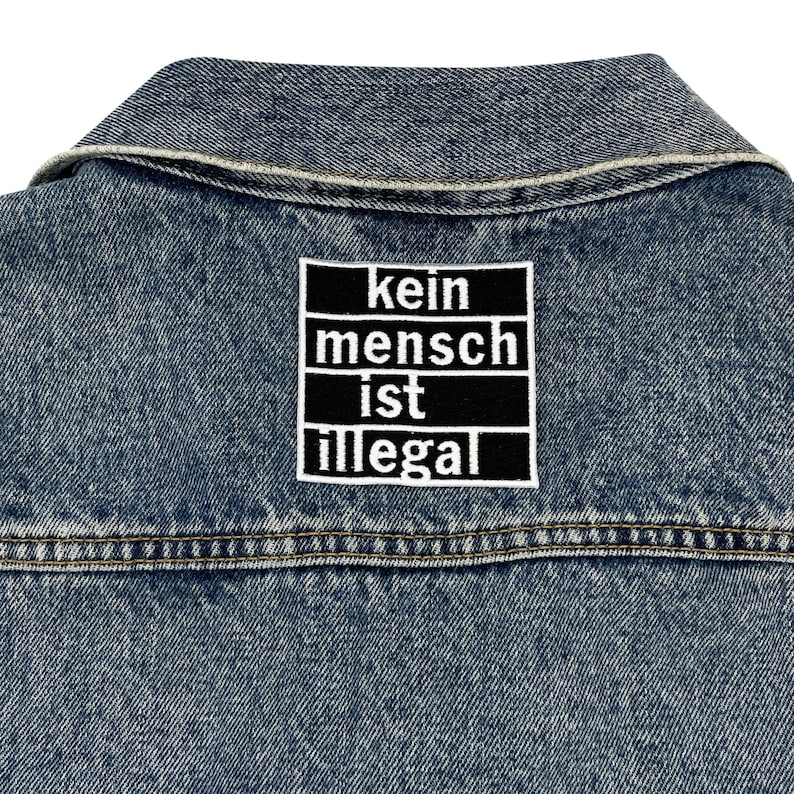 Iron-on patch No one is illegal FCK NZS patches, Blm iron-on patch, Anti AFD iron-on patch, Refugees Welcome patch Finally Home image 5