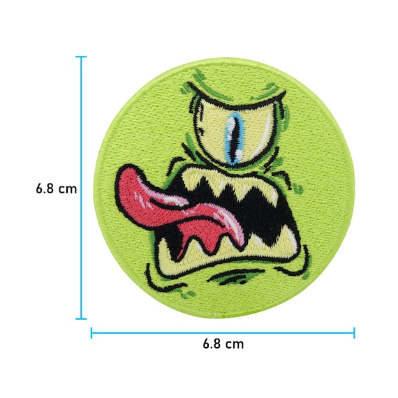 Patch zum Aufbügeln Grünes Monster Horror Patches, Alien Film Bügelbild,  Dino Aufbügler, Kinder Clown Flicken Zombie Aufnäher Finally Home - .de