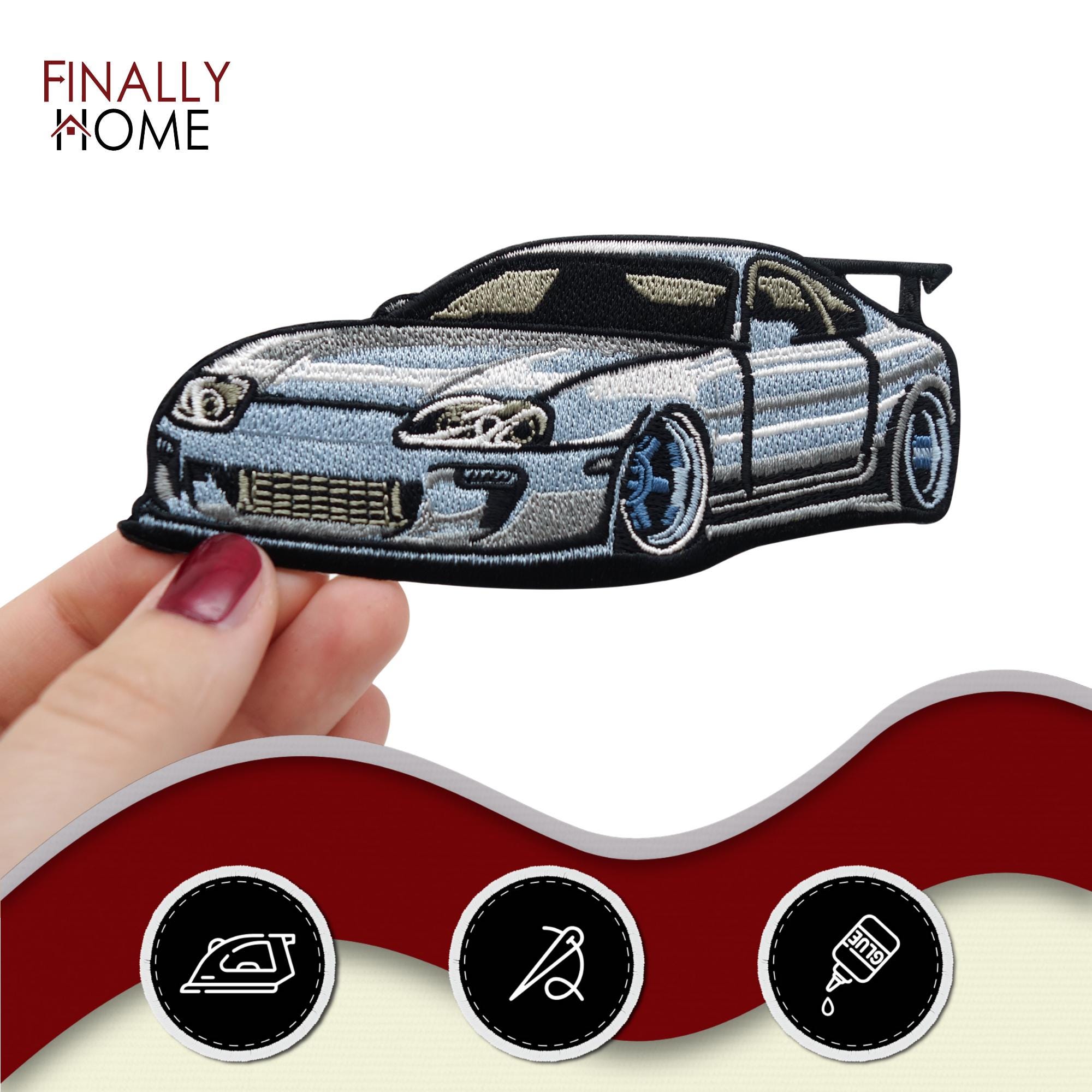 Sports Car Patch for Ironing | Retro Motorsport Car Patches Racing ...