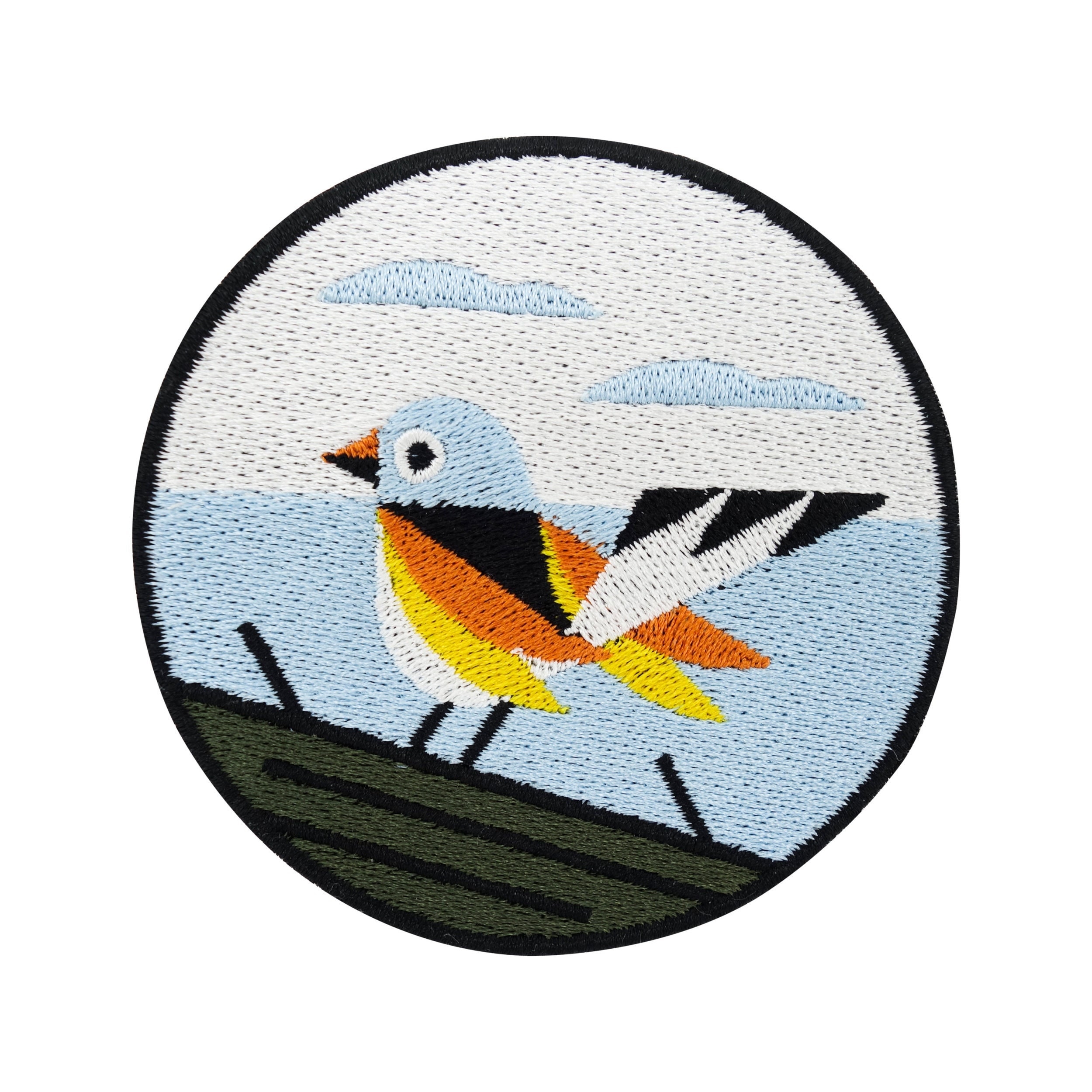 Iron-on Patch - Geometric Bird | Nature Patches, Bird Iron-on Patches, Colorful Animal Iron-on Patches, Origami Iron-on Patch
