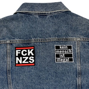 Aufbügler Patch 'FCK You' – Ca. 5x5 Cm, Gestickt, Für Jacken & Rucksäcke