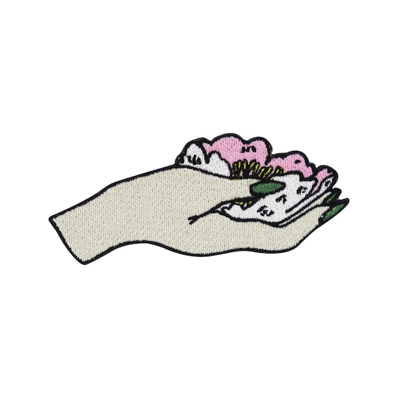 Toppa Termoadesiva A Forma Di Cactus Con Fiore - Applicabile Con Ferro Da Stiro O Cucitura - Patch Ricamata Per Vestiti E Borse - 3