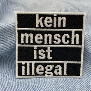 Iron-on patch No one is illegal FCK NZS patches, Blm iron-on patch, Anti AFD iron-on patch, Refugees Welcome patch Finally Home image 3